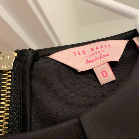 Beautiful Worn Once Ted Backer Short Sleeve Spring Dress Size 0 - Picture 3 of 5